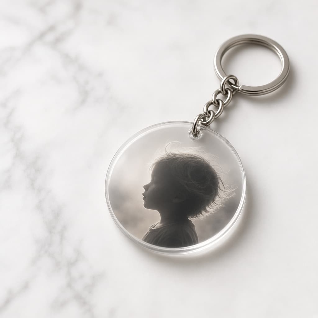 Cherished Memories Personalized Photo Keychain — personalized photo gift